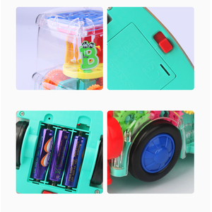 Rotation à 360 degrés concept roue universelle train <span class=keywords><strong>de</strong></span> transformation électrique jouets voiture <span class=keywords><strong>de</strong></span> course universelle avec lumière clignotante musicale - Product Image 5
