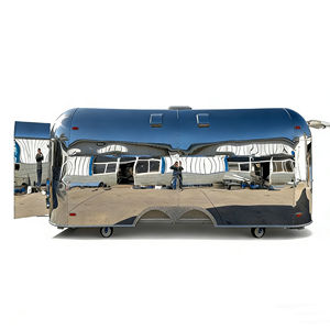 Carrito de Bebidas, Helados, Jugos Recién Exprimidos, Carrito de Catering Móvil de Acero Inoxidable con 4 Ruedas para Estación de Metro y Zona Peatonal - Product Image 1