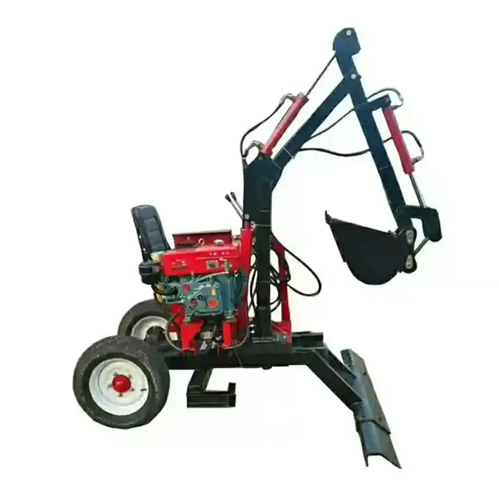 Máy xúc nhỏ máy móc nông nghiệp đa chức năng Máy xúc mini towable backhoe giá