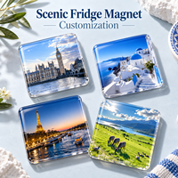 Aimants de réfrigérateur personnalisés en acrylique de Londres, Big Ben, Tower Bridge, vente en gros, fabricant OEM, fournisseur d'usine, souvenirs de voyage, cadeaux, pack