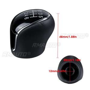 Poignée de levier de vitesses 5/6 vitesses pour Ford Mondeo Mk4 S-Max C-Max/Focus Mk2 Kuga, levier de vitesses en cuir, accessoires de voiture - Product Image 6