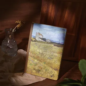 Quaderno per diario in pelle con copertina morbida preferito Van Gogh Monet Collection 5.59*8.11 pollici