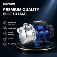 DAYUAN Pompe à jet auto-amorçante agricole 6,5 m³/h en acier inoxydable pour maison et jardin