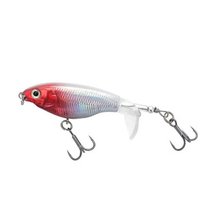 Señuelo de Pesca OEM con Patrón de Tigre Rojo-Naranja, Ojos 3D y Acción de Burbuja, Material ABS para Pesca de Depredadores en Lagos y Ríos - Product Image 2