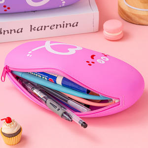 2025 BOOY multicolore grande capacité étui à crayons en Silicone chérie BOOY papeterie Simple pour les élèves du primaire gommes - Product Image 4