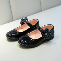 Sepatu Mary Jane Anak Perempuan Multi-warna Custom dengan Hiasan Bunga, Perekat Hook & Loop, Anti-selip, untuk Pesta Pernikahan, OEM ODM