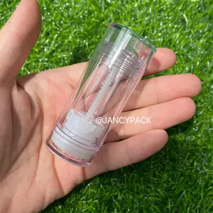 15/30/50/75g Clear Twist Ointment Tube Refillable Deodorant Blusher Stick Custom Logo Sunscreen Stick Packaging
