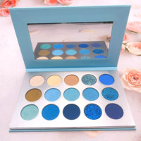Palette de Fards à Paupières 15 Teintes en Gros avec Marque Privée et Impression de Votre Logo, Inclut une Base de Cils et Produits de Maquillage