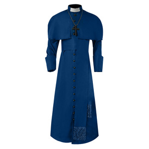 Disfraz <span class=keywords><strong>de</strong></span> clero para hombres, ropa <span class=keywords><strong>de</strong></span> Iglesia, iglesia católica romana, saoutane, padre, Pastor - Product Image 2
