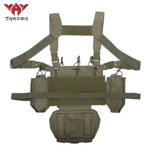 Yakeda sabuk patroli bantalan beban Modular berburu luar ruangan kustom dengan Harness dan kantong rompi Rig dada latihan - Product Image 2