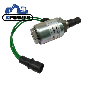 Vanne solénoïde de coupure de carburant et d'extinction XPower noire pour camion excavateur 24V 7167-6200 320D 3CX 4CX 3054 1000 Moteur Pompe Guangdong - Product Image 1
