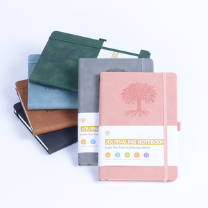 Tùy chỉnh phong cách A5 bìa cứng máy tính xách tay thân thiện với môi hàng ngày bằng văn bản Tạp Chí PU da Bìa du lịch xách tay Memo máy tính xách tay Bộ Quà Tặng - Product Image 5