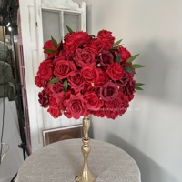 Hotsale Hoge Kwaliteit 50cm 60cm 70cm 80cm Rozen Bloemstuk Moderne Bruiloft Tafel Bloemstukken Zijde Kunstbloemen