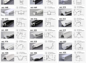 Vuông hẹp <span class=keywords><strong>LED</strong></span> lõm đùn nhôm Dải hồ sơ kênh tuyến tính ánh sáng nhôm hồ sơ - Product Image 3