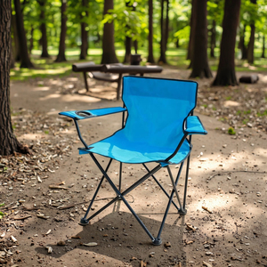 Chaise de camping pliable moderne en métal <span class=keywords><strong>BENNOS</strong></span> - Chaise portable pour la plage et la pêche en plein air avec porte-gobelet - Product Image 2