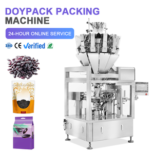 Máquina Automática Rotativa para Envasado de Bolsas, Productos de Arroz Negro, Máquina de Llenado y Empaquetado de Bolsas Preformadas con Cierre Doypack - Product Image 1