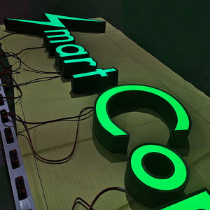 Letrero de Iluminación Frontal sin bordes LED de Metal de acero inoxidable a prueba de agua atractivo barato letras de canal pintadas de lados 3D para uso doméstico - Product Image 5