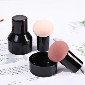 Mini fungo portatile Make Up soffio di polvere strumenti per il trucco tenuti in mano viso all'ingrosso testa tonda soffio di spugna cosmetico per il viso - Product Image 2
