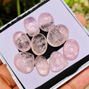 Piedra preciosa de morganita Rosa impecable genuina talla de piedra preciosa suelta para hacer joyas tamaño de elección múltiple - Product Image 2