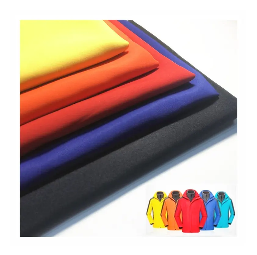 Водонепроницаемый водоотталкивающий 228t 100% нейлон гофрированный креп полностью тусклый Taslon Taslan ткань