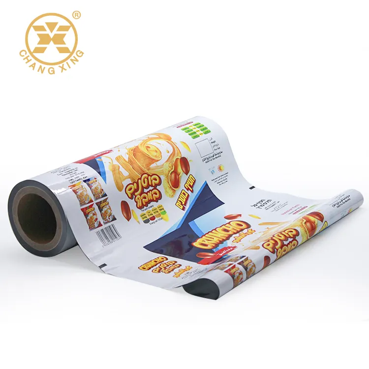 Tùy Chỉnh In Linh Hoạt Bao Bì Thực Phẩm Cuộn Cổ Phiếu Phim Stickpack Cho Khoai Tây Chiên In Ấn Ép Nhựa Snack Bao Bì Phim