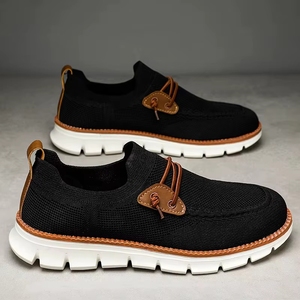 Men's Trendy Breathable Mesh Woven Walking <b>Shoes</b> Zipper Closure Casual Outdoor Lightweight Business Spring/Autumn Winter Animal - Product Image 4