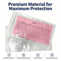 Sobres de Plástico para Documentos, Bolsas de Embalaje Autosellables, Transparentes e Impermeables para Transporte, Exportación y Mensajería, ISO9001, SGS