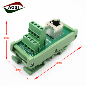 RJ45, вертикальная плата разветвителя RJ 45, RJ45, адаптер, Din-рейка, монтажная 90-градусная плата - Product Image 4