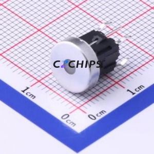K6-6147D03 Tactile Switch Through hole Component (THT) Switch 1.6N Through Hole 10mm 50mA - Product Image 1