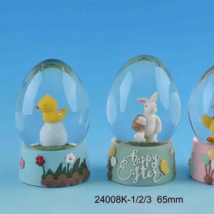 Nhà Máy Bán Nhựa Phục Sinh Handmade Thủ Công Mỹ Nghệ Thỏ Pha Lê Quả Bóng Trang Trí Nội Thất Nước Tuyết Toàn Cầu - Product Image 4