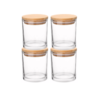 Bocaux à bougies en verre givré personnalisés avec logo, 3oz, 6oz, 7oz, 8oz, 10oz, 14oz, blancs, vides, de luxe, avec couvercle et emballage en boîte