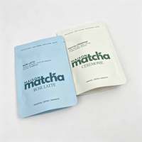 Sachet Doypack Personnalisé OEM Imprimé 30g 50g 100g Finition Mate Qualité Alimentaire pour Poudre de Matcha et Thé Vert OPP/VMPET/PE