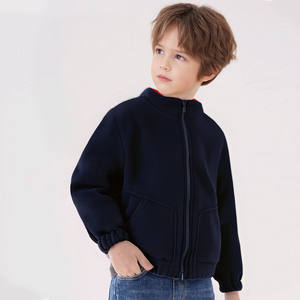 Veste polaire pour filles et garçons, fermeture éclair, col montant, manteau décontracté doux et chaud pour enfants, vêtements d'extérieur pour enfants, automne et hiver - Product Image 3
