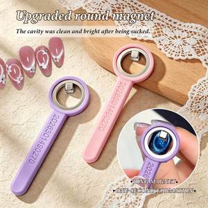 Imán Redondo Portátil para Efecto Anillo de Ojo de Gato en <span class=keywords><strong>Uñas</strong></span>, Herramienta Magnética para Manicura con Gel - Product Image 1
