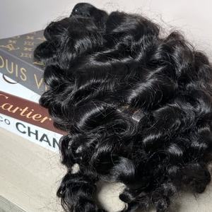 Cuticle מיושר בורמזי מתולתל שיער אנושי מתולתל ספק שיער אנושי מתולתל עם שיער קמפוזר - Product Image 2