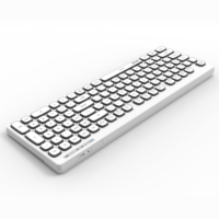 Fabricant personnalisé Clavier de projection USB silencieux à 103 touches avec pavé numérique Nouveau clavier de bureau filaire ultra fin pour