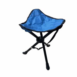 Portable Folding Camping Chair Oxford Fabric Three Legged <b>Stool</b> For Outdoor Travel Picnic Beach Use <b>Collapsible</b> Design - Product Image 5