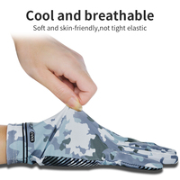 Gants de protection solaire d'été antidérapants pour l'extérieur, écran en lycra touché pour la pêche et le camping