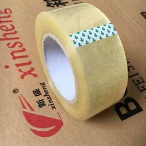 Ruban d'emballage BOPP transparent 48mm x 100m Silicone étanche 52 microns couleur blanche personnalisée 48mm <span class=keywords><strong>Film</strong></span> de papier adhésif personnalisé - Product Image 2