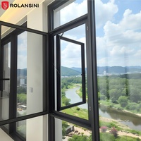 Ventana Corredera Personalizada Rolansini, con Certificación Energy Star, de Apertura Exterior Extremadamente Estrecha, con Doble Vidrio Templado