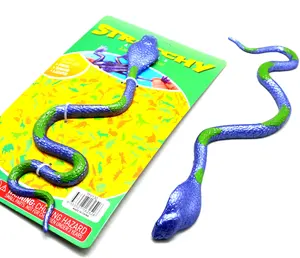 플라스틱 스트레치 동물 고무 뱀 장난감
