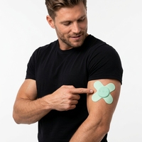 Masseur TENS sans fil portable DOMAS pour l'échauffement des muscles du bras et l'entraînement musculaire