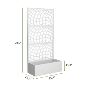 Panneaux de séparation extérieurs Pont Patio Balcon <span class=keywords><strong>Jardin</strong></span> Utilisation intérieure Clôtures en acier Écran métallique décoratif <span class=keywords><strong>Cloison</strong></span> de restaurant - Product Image 4