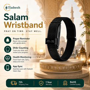 สายรัดข้อมือสำหรับสวดมนต์อิสลามพร้อมตัวระบุทิศกิบลัต กันน้ำระดับ IP67 เชื่อมต่อบลูทูธสำหรับการสวดมนต์ประจำวันในมัสยิด - Product Image 2