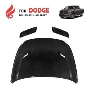 Capot <span class=keywords><strong>moteur</strong></span> sport double prise d'air Performance 68110637AM en aluminium pour Dodge Ram 1500 2013 2014 2015 2016 2017 2018 - Product Image 1