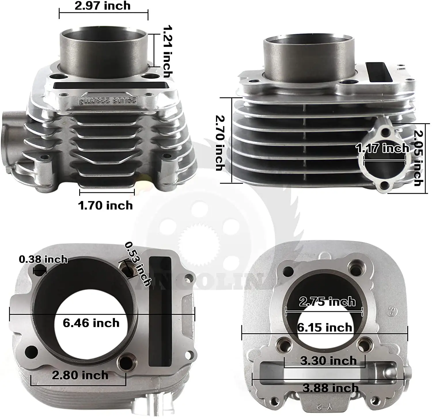 Factory Sale motorcycle cylinder TTR 225 kit block for YAMAHA