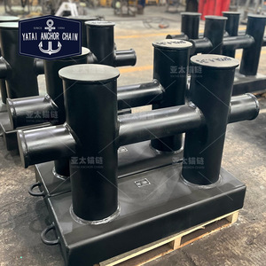 โซ่ยึดเรือยี่ห้อ Yatai แบบ Double Cross Bollard ทำจากเหล็ก สำหรับจอดเรือ - Product Image 1