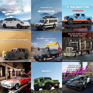 Xbert 66001-66118 Nuevo Modelo <span class=keywords><strong>de</strong></span> Vehículo Urbano MOC 2025, Bloques <span class=keywords><strong>de</strong></span> Construcción <span class=keywords><strong>de</strong></span> SUV, Camionetas, Camión <span class=keywords><strong>de</strong></span> Bomberos, Coche <span class=keywords><strong>de</strong></span> Patrulla, Juguetes para Niños, Regalos - Product Image 4