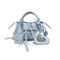 Nouveau Sac à Main Rétro 2026 en PU Effet Huile, Style Moto Classique, Tendance et Chic pour Femme, Sac à Bandoulière et Sac Croisé