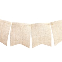 Guirnalda de Pancartas de Arpillera Personalizadas al por Mayor, Colores Personalizados, para Halloween, Regreso a Clases, Cumpleaños, Bodas, Diwali, Graduaciones y Fiestas